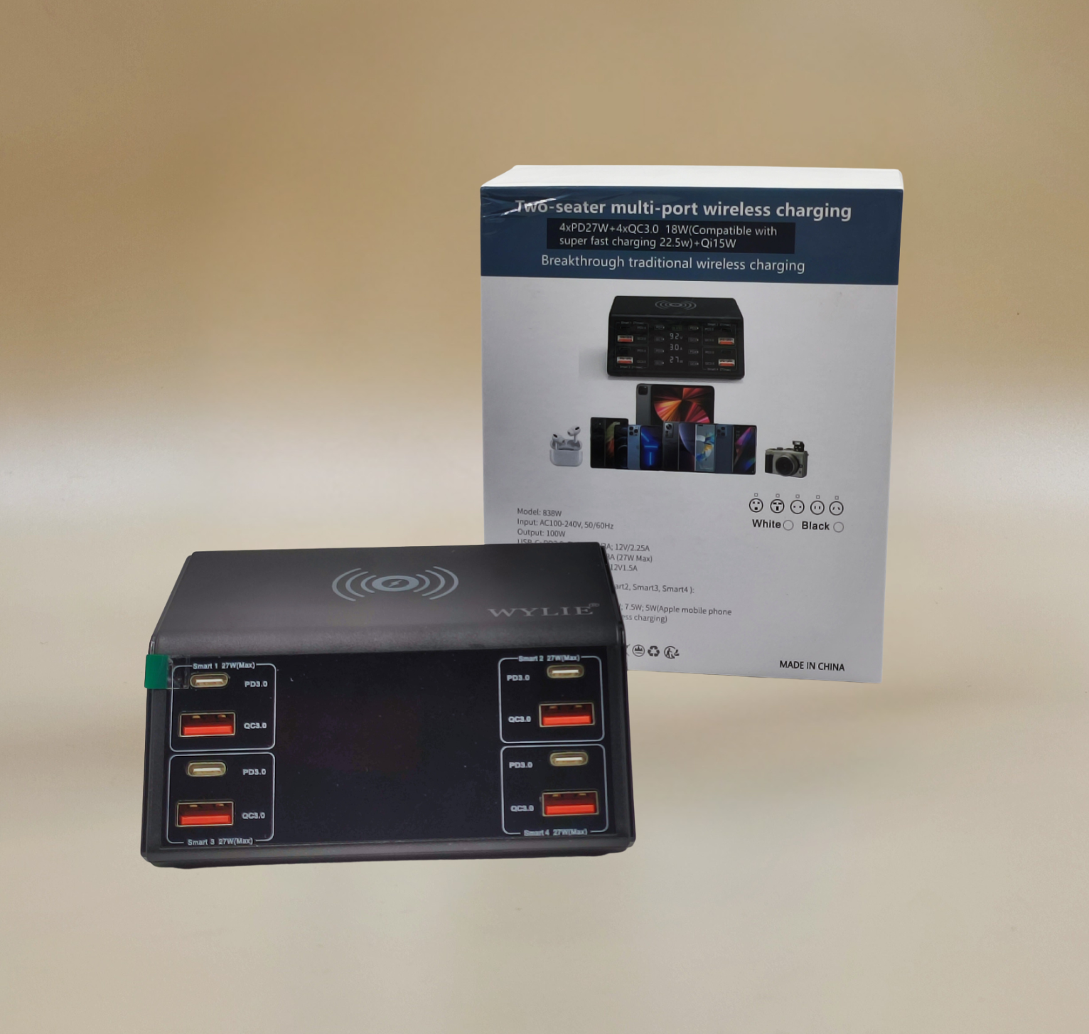 UBD CHARGER WIRELESS 100W WYLIE FAST CHARGER 838W