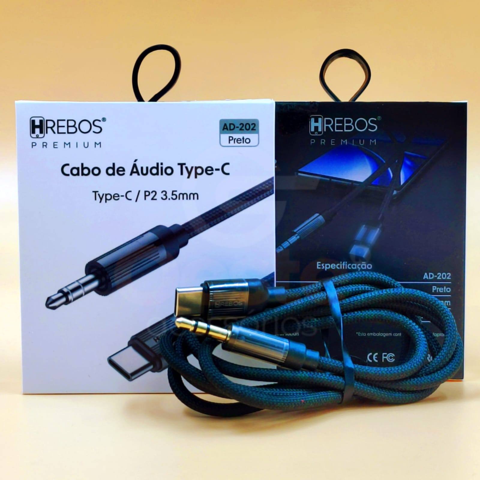 CABO DE AUDIO TYPE-C X P2 H'REBOS