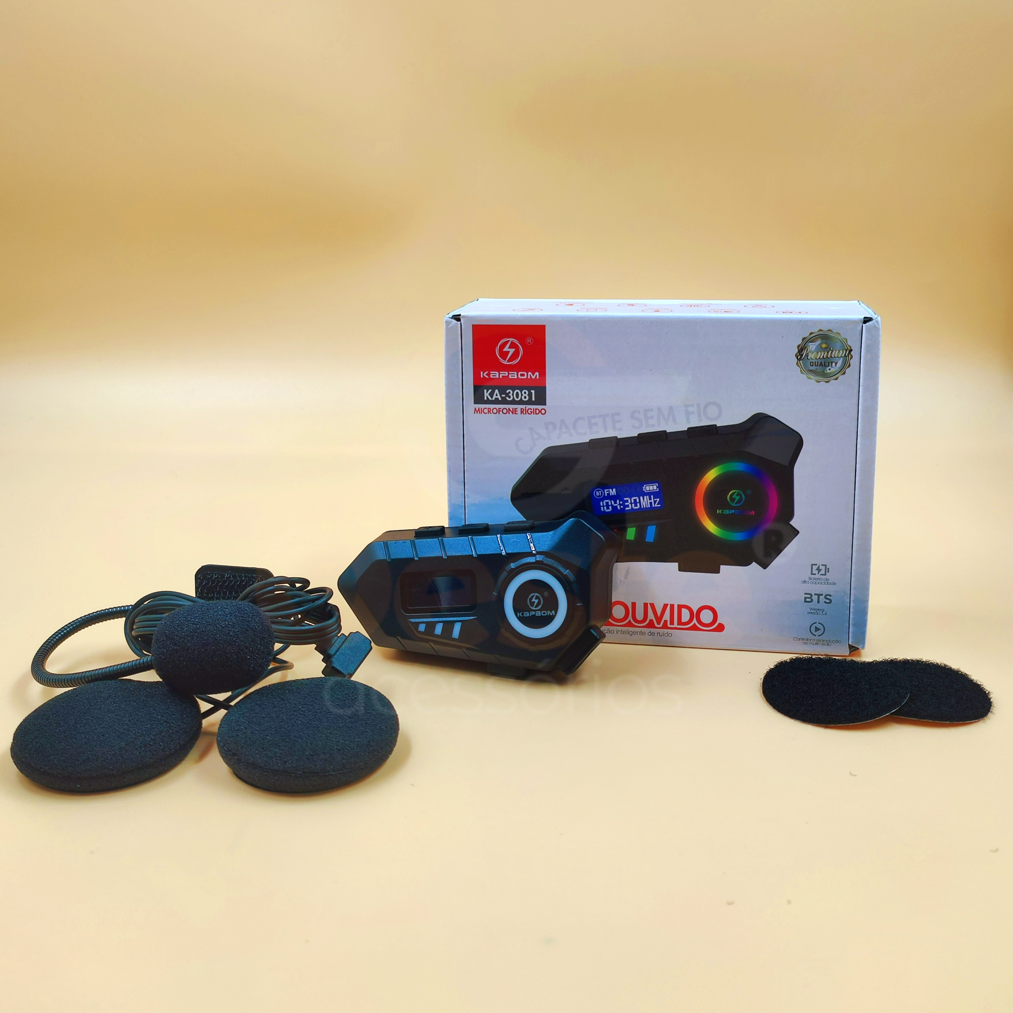 FONE DE OUVIDO PARA MOTO KAPBOM